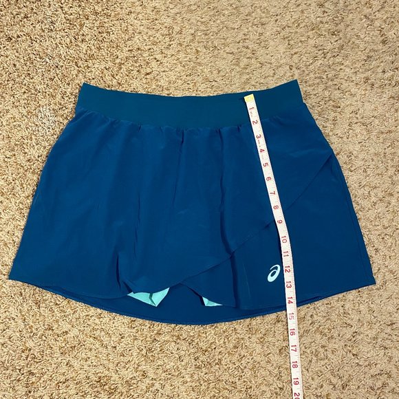 Asics Women's Tennis Skirt 2 N 1 Green - Picture 4 of 9